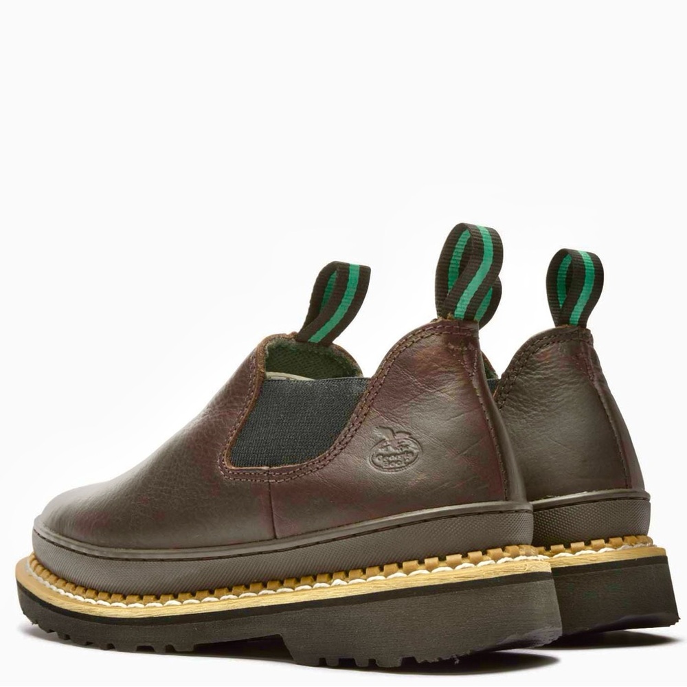 NEW Georgia Giant Romeo Genuine Leather Platform Slip On Boots Mules Clogs Shoes